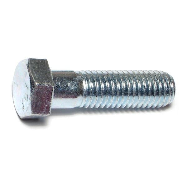 Midwest Fastener Grade 5, 9/16"-12 Hex Head Cap Screw, Zinc Plated Steel, 2 in L, 4 PK 63145 - main